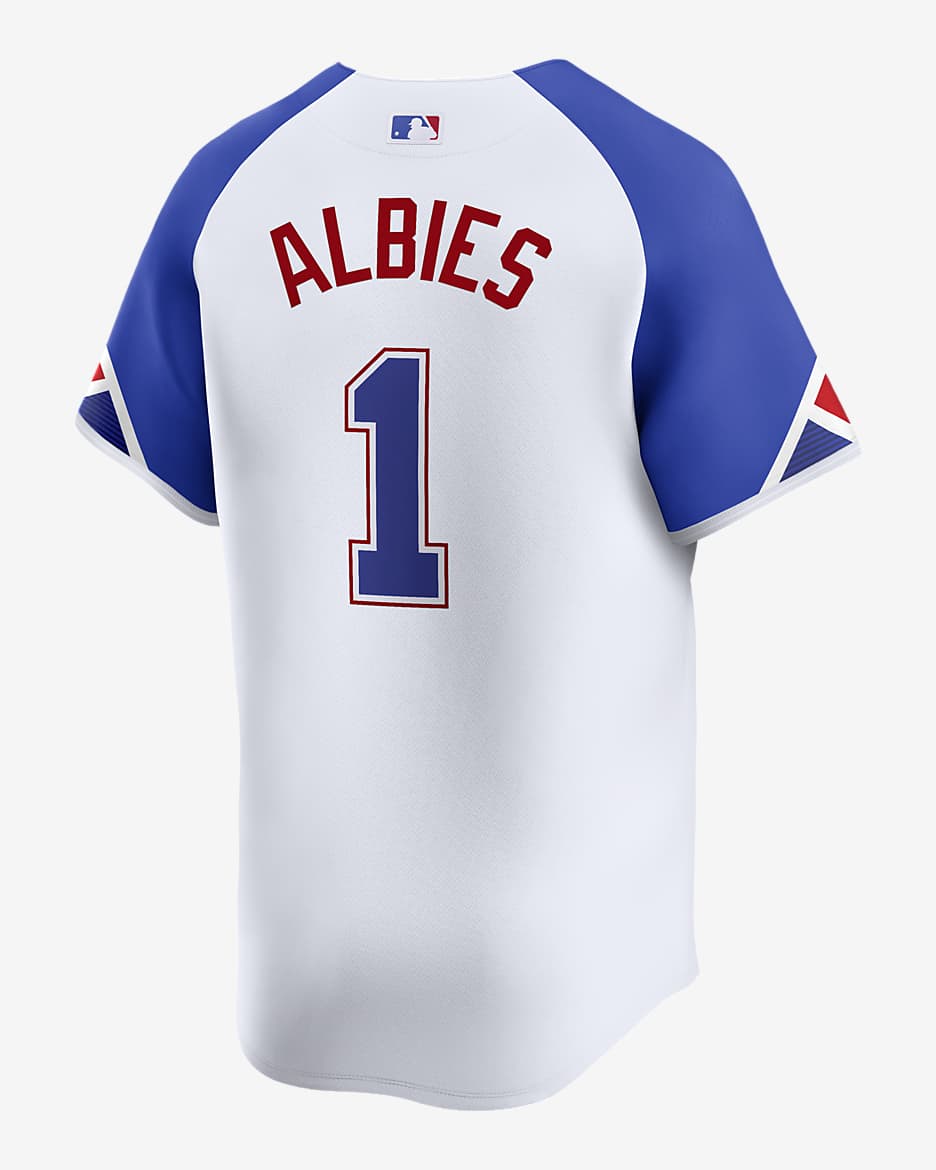 Atlanta Braves Ozzie Albies top Jersey Men LARGE